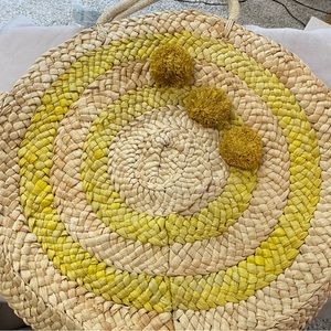 NWT Workd Market Large Straw Bag with accents